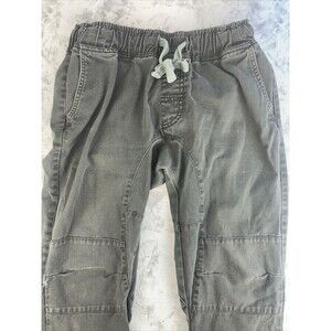 Phat Farm Moto Style Jogger Khaki Elastic Waist Pockets Pants Size Small